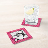 Personalisiert Bachelorette Gerahmt Rechteckiger Pappuntersetzer (Vor Ort)