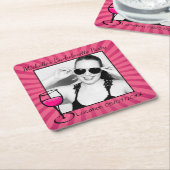 Personalisiert Bachelorette Gerahmt Rechteckiger Pappuntersetzer (angewinkelt)