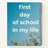 Personalisiert Back to School Notebook - Niedlich  Notizblock (Rückseite)