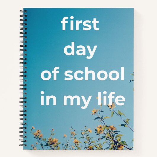 Personalisiert Back to School Notebook - Niedlich  Notizblock (Vorderseite)