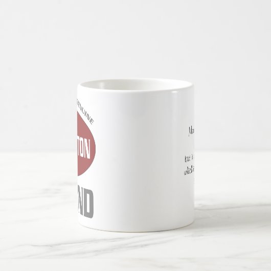 Personalisiert Badminton Legend Gift Kaffeetasse (Mittel)