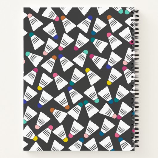 Personalisiert Badminton-Notebook Notizblock (Rückseite)