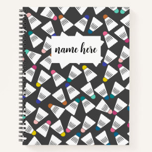Personalisiert Badminton-Notebook Notizblock