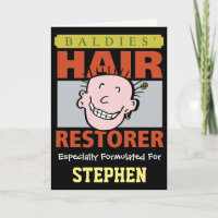 Personalisiert Baldies Hair Restorer. Funny Bald M