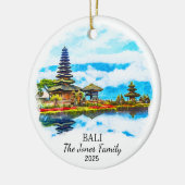 Personalisiert Bali-Ornament, Bali-Geschenk Keramik Ornament (Links)