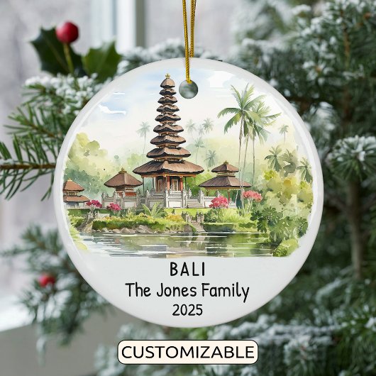 Personalisiert Bali-Ornament, Ozeanien Keramik Ornament