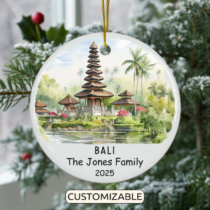 Personalisiert Bali-Ornament, Ozeanien Keramik Ornament