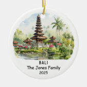 Personalisiert Bali-Ornament, Ozeanien Keramik Ornament (Vorne)