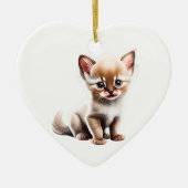 Personalisiert Balinese Kitten Keramik Ornament (Vorne)