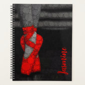 Personalisiert Ballerina Ballettschuhe Planer (Vorderseite)