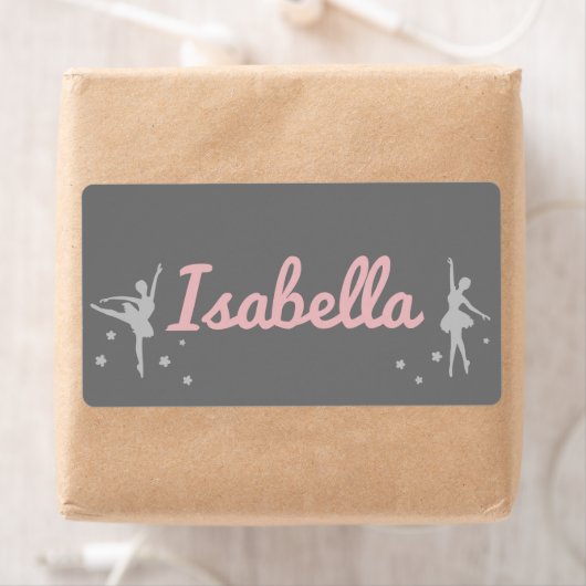 Personalisiert Ballerina Dancer Sticker Name (Insitu)