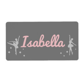 Personalisiert Ballerina Dancer Sticker Name