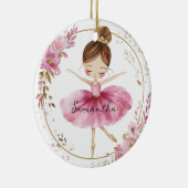 Personalisiert Ballerina Girl Keramik Ornament (Rechts)