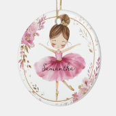 Personalisiert Ballerina Girl Keramik Ornament (Links)