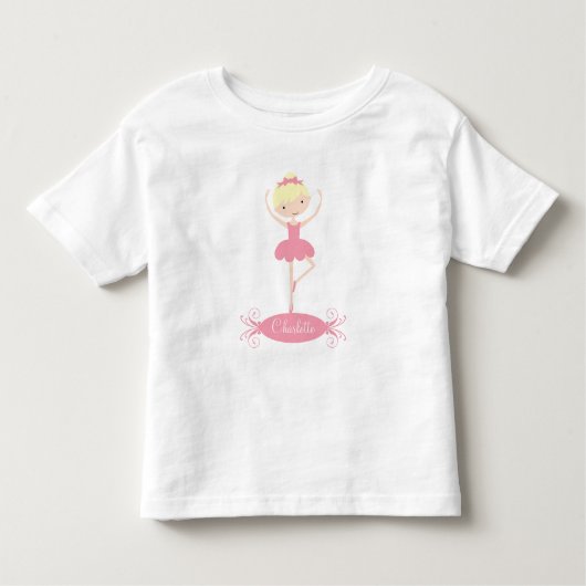 Personalisiert Ballerina Girls T - Shirt (Vorderseite)