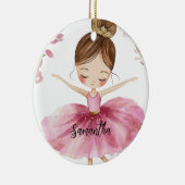 Personalisiert Ballerina Keramik Ornament (Rechts)