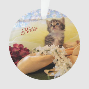 Personalisiert Ballerina Kitten Kate - Acrylic Ornament