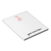 Personalisiert Ballerina Notepad für Mädchen Notizblock (angewinkelt)