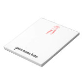 Personalisiert Ballerina Notepad für Mädchen Notizblock (Rotiert)