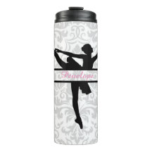 Personalisiert Ballerina Silhouette Thermal Tumble
