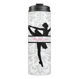 Personalisiert Ballerina Silhouette Thermal Tumble Thermosbecher