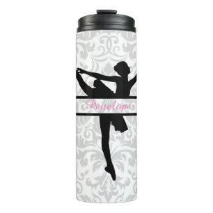 Personalisiert Ballerina Silhouette Thermal Tumble Thermosbecher