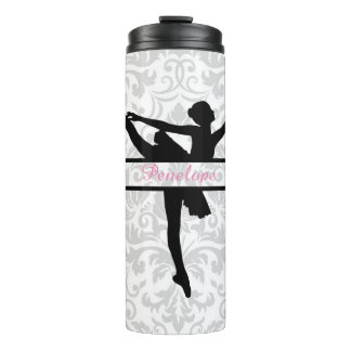 Personalisiert Ballerina Silhouette Thermal Tumble Thermosbecher