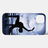 Personalisiert Ballerina Vollmond und Schmetterlin Case-Mate iPhone Hülle (Rückseite (Horizontal))