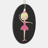 Personalisiert Ballerina Weihnachtsdekoration Keramik Ornament (Rechts)