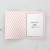 Personalisiert Ballet Slippers Ballerina Geburtsta Karte (Innenseite)