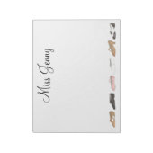 Personalisiert Ballet Steche Jazz Dance Teacher Ge Notizblock (Rotiert)