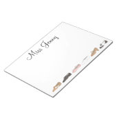 Personalisiert Ballet Steche Jazz Dance Teacher Ge Notizblock (angewinkelt)