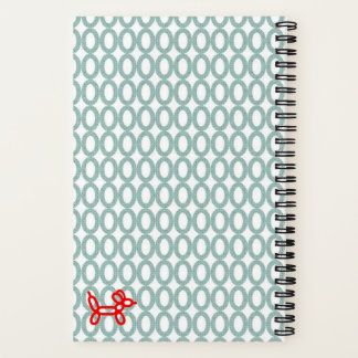 Personalisiert Balloon Dog Spiral Notebook Notizblock