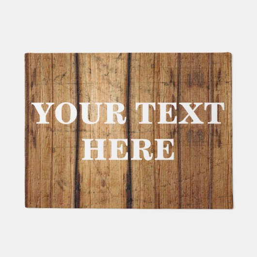 Personalisiert Bamboo Wood Doormat Fußmatte (Vorderseite)
