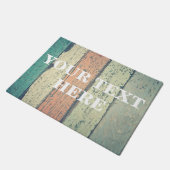 Personalisiert Bamboo Wood Fußmatte (Schrägansicht)