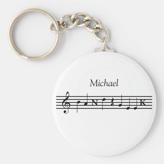 Personalisiert Band Geek Schlüsselanhänger (Vorne)