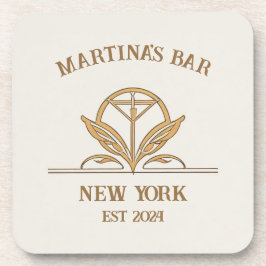 Personalisiert Bar signieren Martini Logo Individu Getränkeuntersetzer
