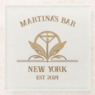 Personalisiert Bar signieren Martini Logo Individu Glasuntersetzer