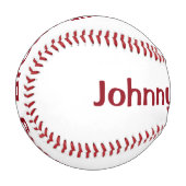 Personalisiert Baseball (Vorderseite Links)