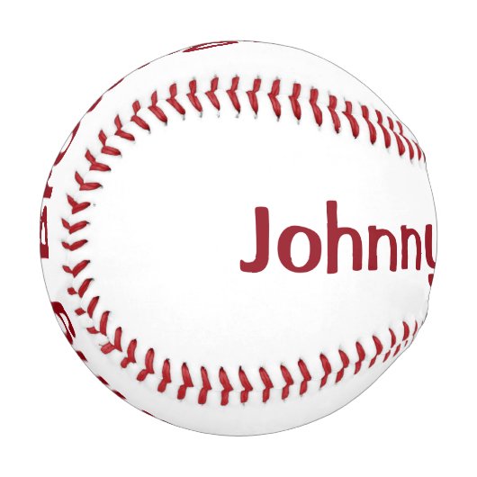 Personalisiert Baseball (Vorderseite Links)
