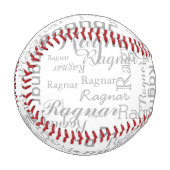 personalisiert baseball (Vorderseite Links)