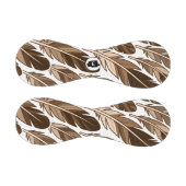 Personalisiert Baseball Boho Monogram Brown Feathe (Paneele)