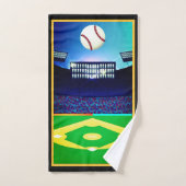 Personalisiert Baseball Fan Badhandtuch Set (Handtuch)