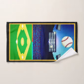 Personalisiert Baseball Fan Badhandtuch Set (Handtuch)