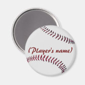 Personalisiert Baseball Magnet (Vorderseite/Rückseite)
