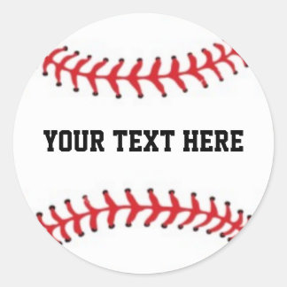 Personalisiert Baseball Runder Aufkleber