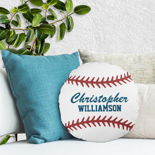 Personalisiert Baseball Rundes Kissen