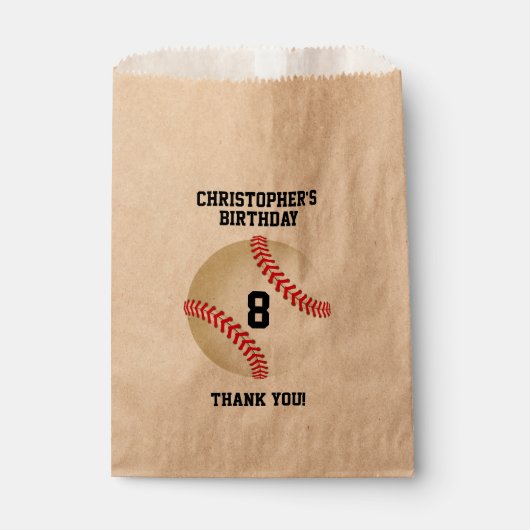 Personalisiert Baseball Softball Ball Geschenktütchen (Vorderseite)