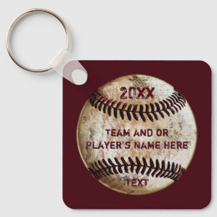 PERSONALISIERT, Baseball-Souvenirs, Baseball Schlüsselanhänger