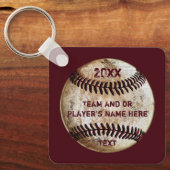PERSONALISIERT, Baseball-Souvenirs, Baseball Schlüsselanhänger (Vorderseite)